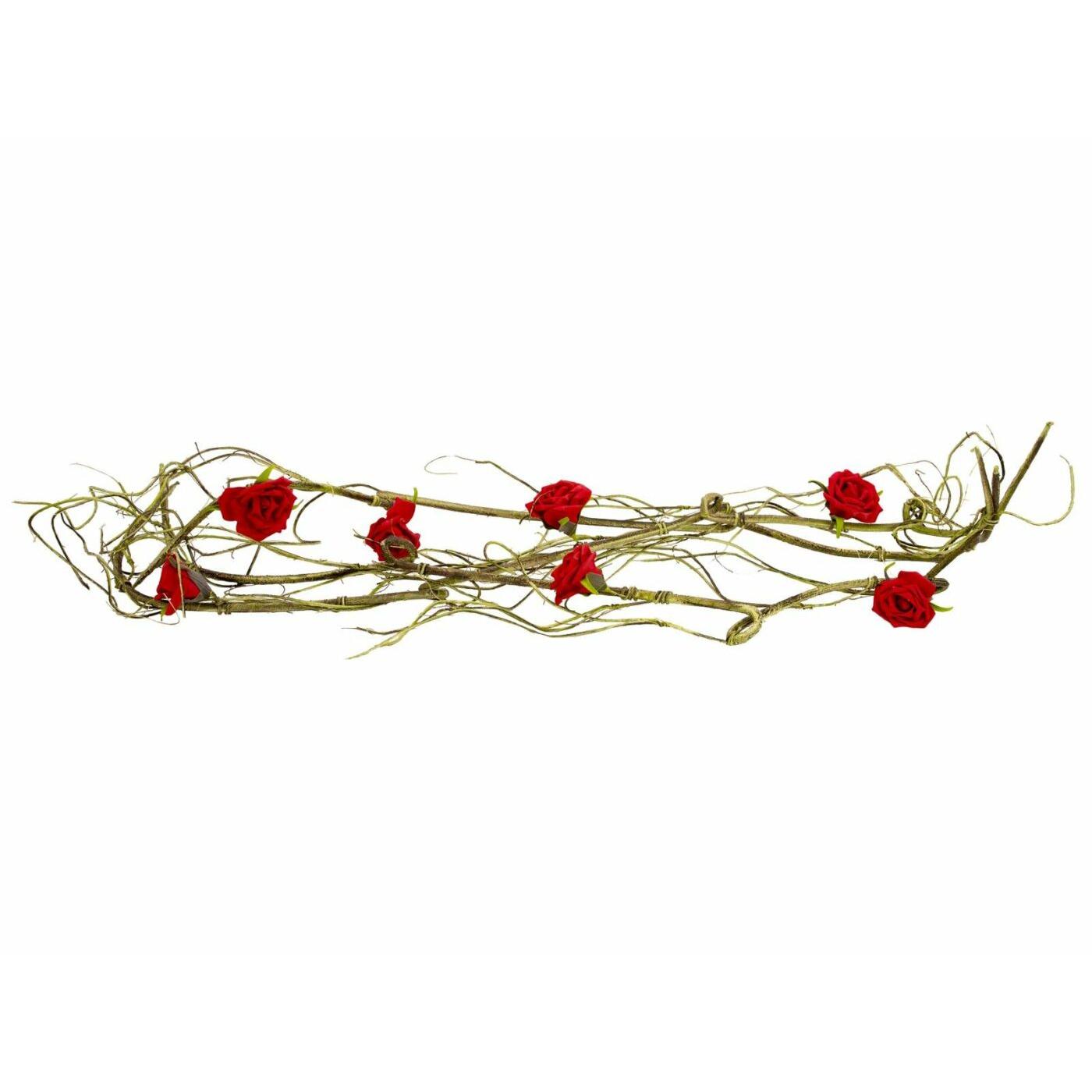 EUROPALMS Rose Garland (EVA), artificial, red