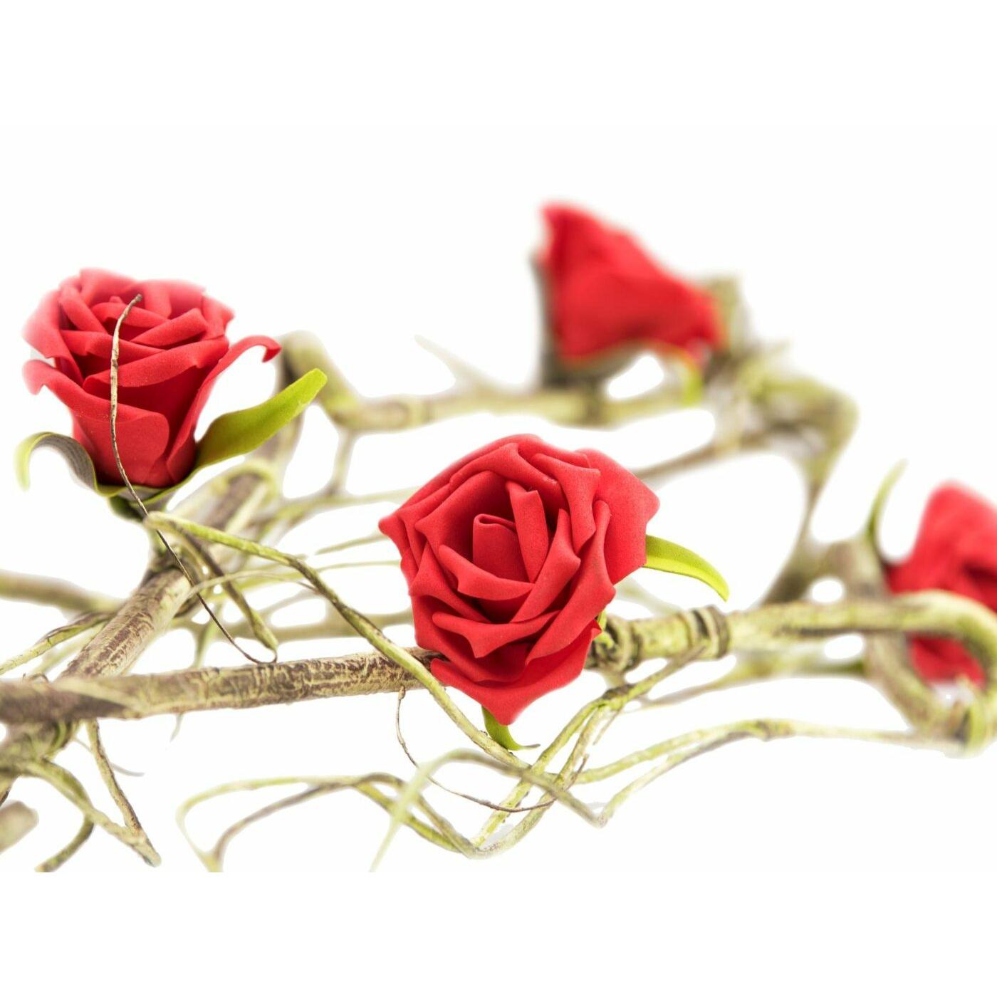 EUROPALMS Rose Garland (EVA), artificial, red - Image 2