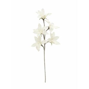EUROPALMS Clematis Branch (EVA), artificial, white