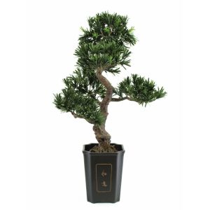 EUROPALMS Bonsai Podocarpus, artificial plant, 80cm