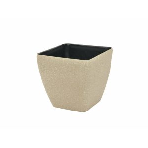 Europalms Plantenbak - Deco cachepot STONA-41, rechthoekig, beige