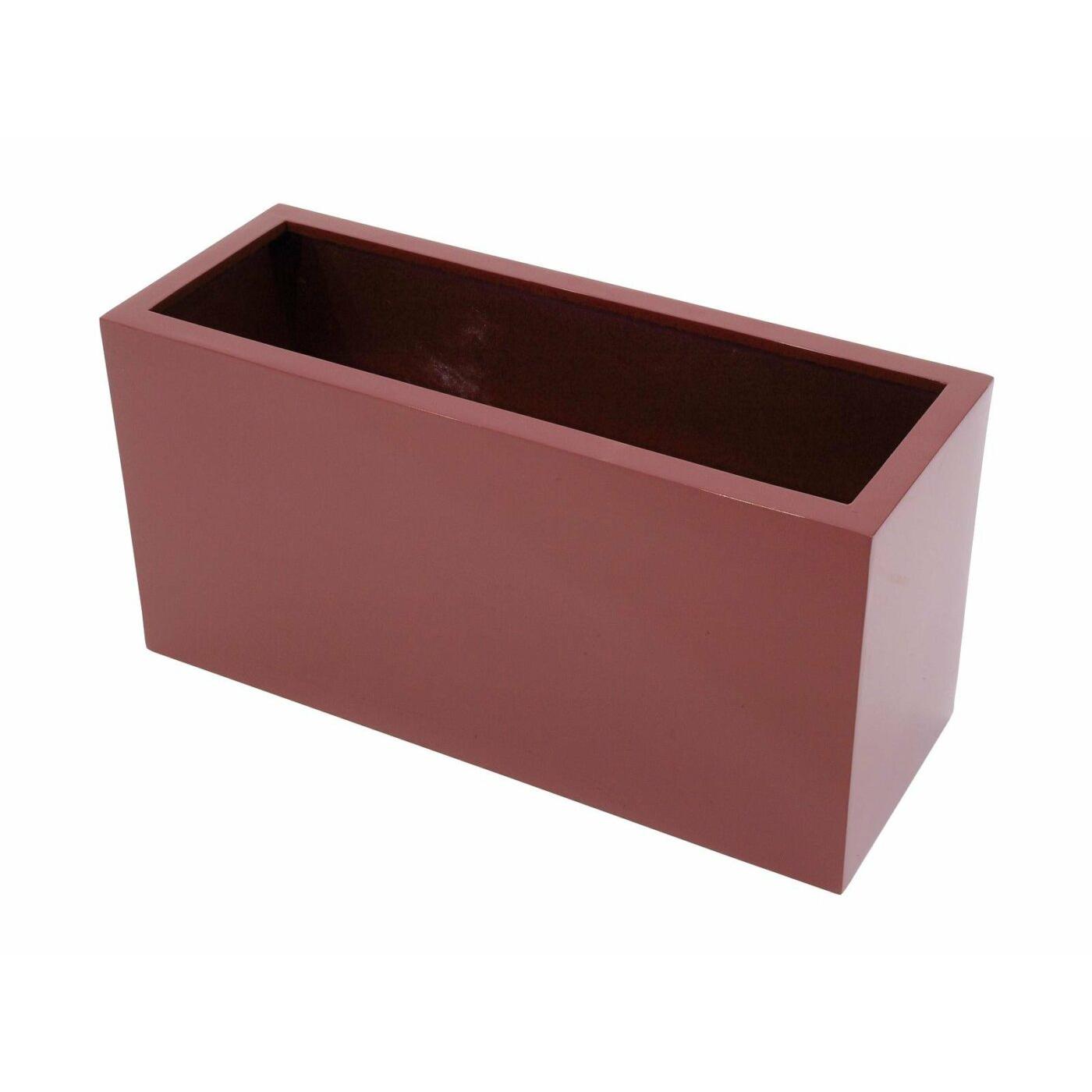 Europalms Plantenbak - LEICHTSIN CUBE-40, glanzend rood