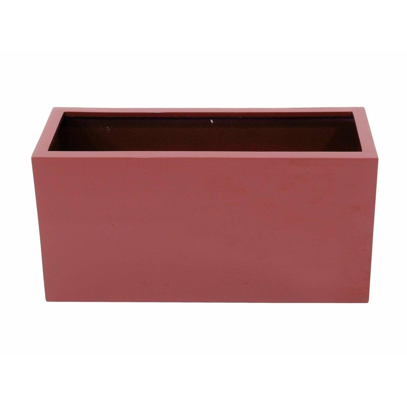 Europalms Plantenbak - LEICHTSIN CUBE-40, glanzend rood - Image 2