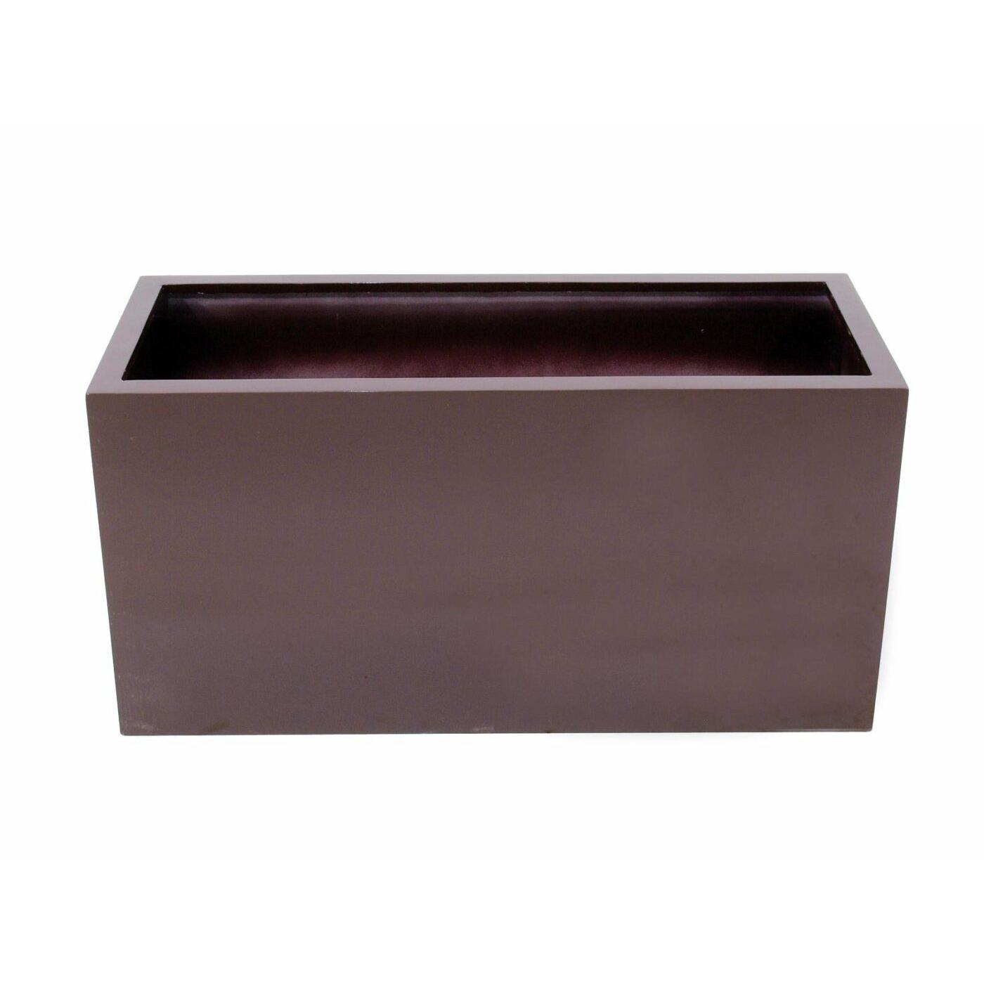 Europalms Plantenbak - LEICHTSIN CUBE-50, glanzend bruin - Image 2