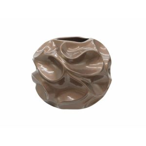 EUROPALMS Design pot BUBBLE-35, brown