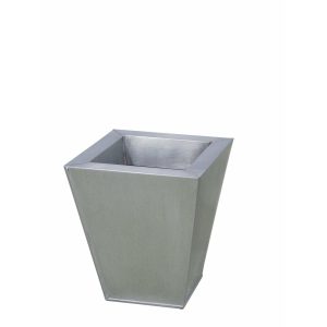 EUROPALMS Flowerpot, zinc, 25cm square