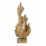 EUROPALMS Natuurlijke houten sculptuur 160cm