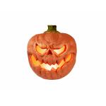 Europalms Halloween pompoen met LED verlichting, 18cm