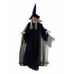 Europalms Halloween figuur heks, geanimeerd 175cm