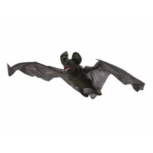 Europalms Halloween bat, moving with light and sound, 90cm