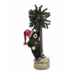 EUROPALMS Kerstbeer, met spar, 105cm