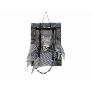 Europalms Halloween skeleton, Prisoner with Light effect, 46cm
