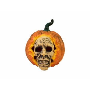 Europalms Halloween pumpkin decoration skull with Light effect, 26cm