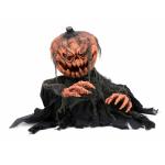 Europalms Halloween Pompoen decoratie, Monster, Met beweging, verlichting en geluidseffect versiering accessoires feest