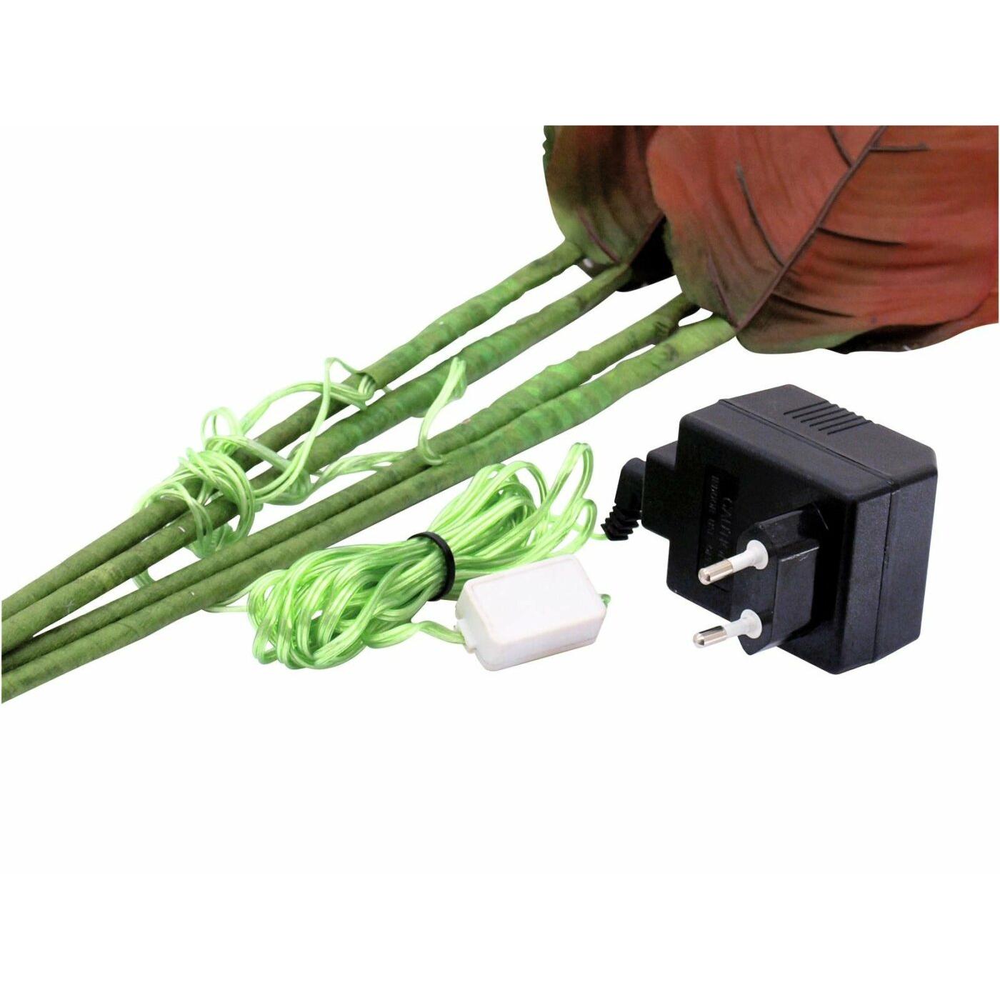 EUROPALMS Hydrangea, white, with flowers, 100 LEDs - Image 3