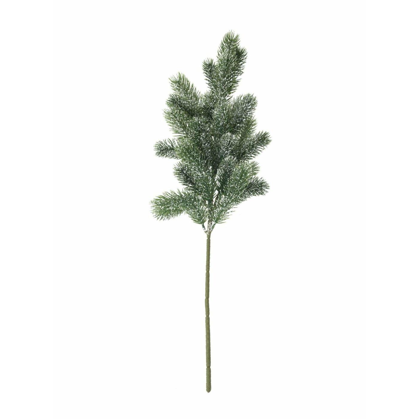 EUROPALMS Fir branch, snowy, PE, 65cm