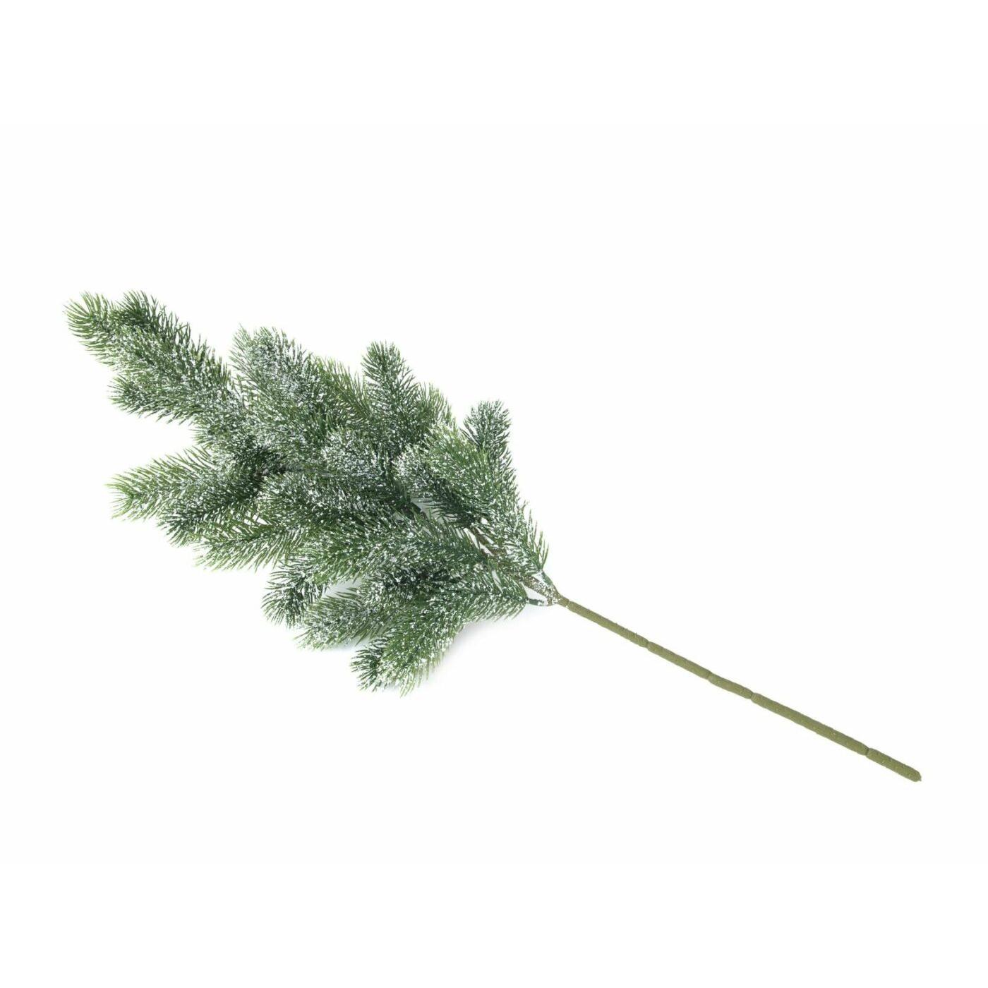 EUROPALMS Fir branch, snowy, PE, 65cm - Image 2
