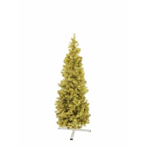 EUROPALMS Fir tree FUTURA, gold metallic, 180cm