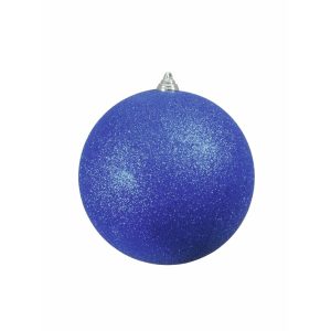 Europalms Kerstbal 20cm, blauw, glitter
