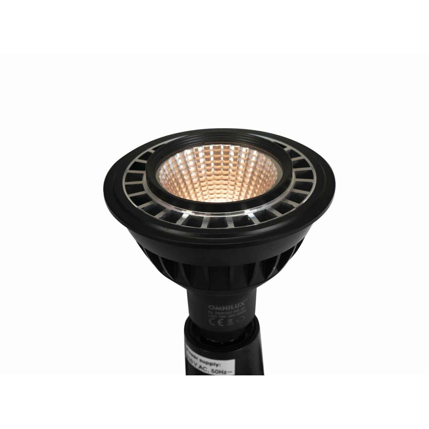 OMNILUX PAR-38 230V COB 18W E-27 LED 1800k-3000k dim2warm - Image 2