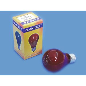 OMNILUX A19 230V/25W E-27 red