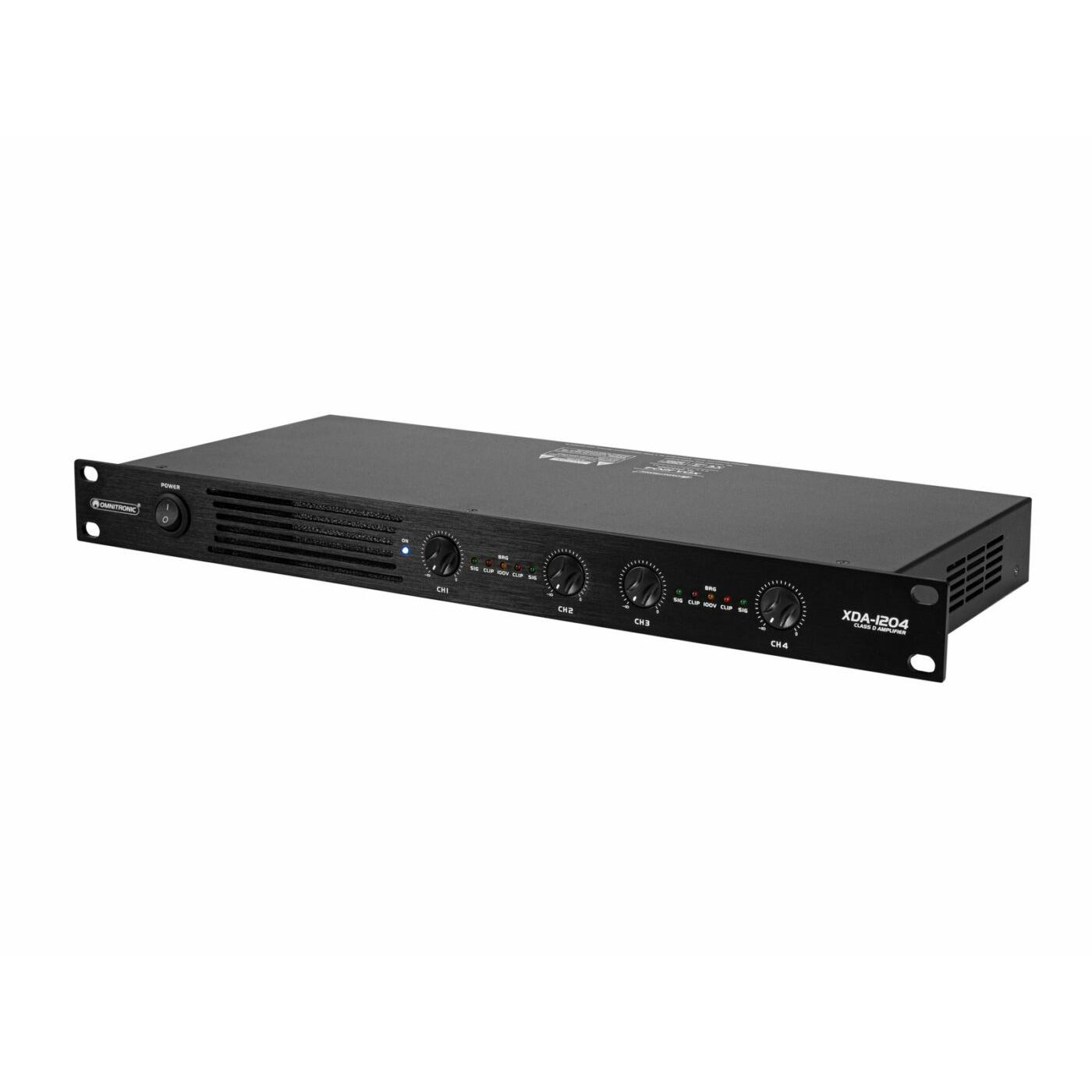 OMNITRONIC XDA-1204 4-channel Class D Amplifier - Image 2