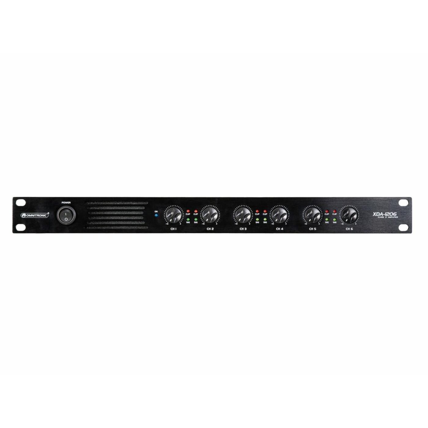 OMNITRONIC XDA-1206 6-channel Class D Amplifier - Image 5