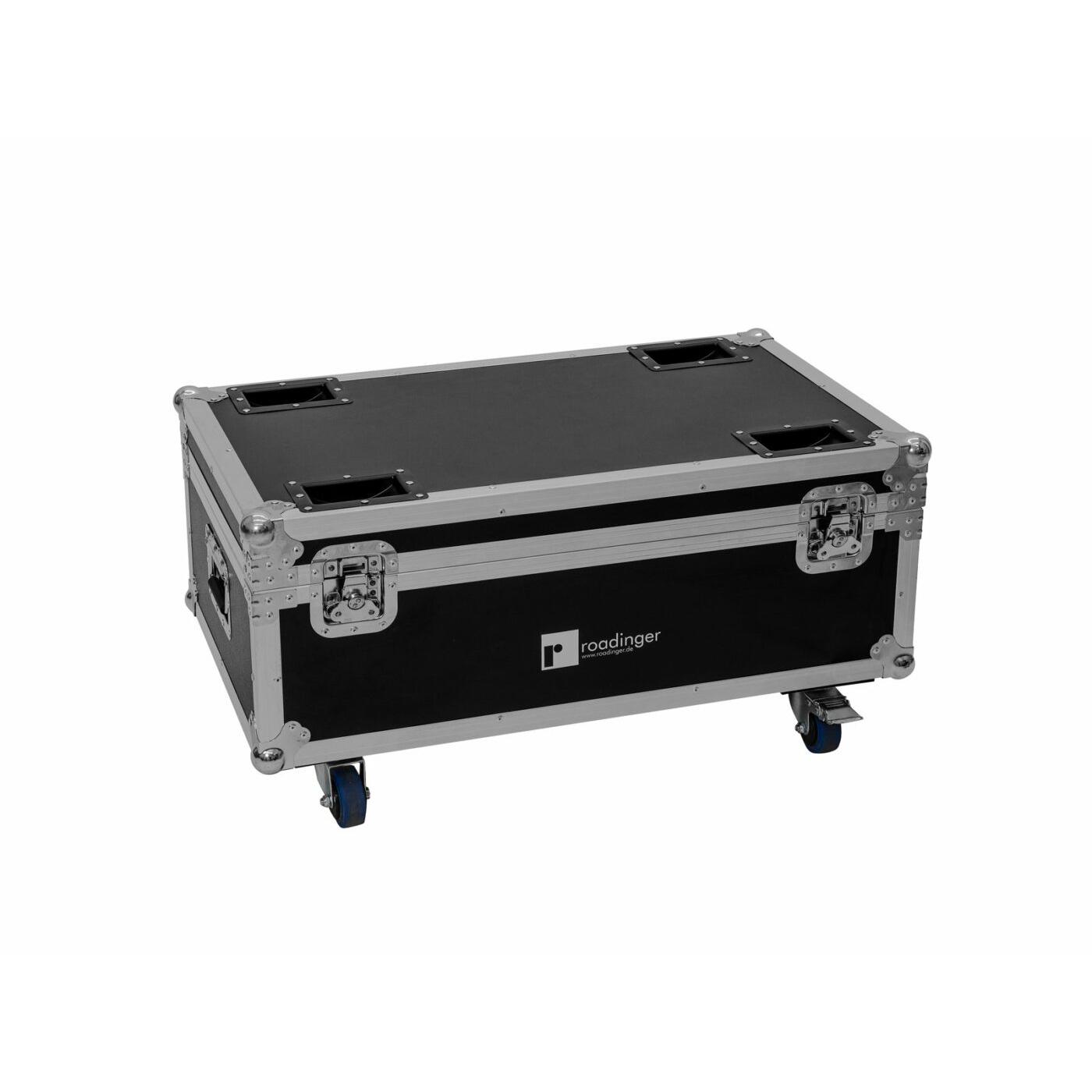 ROADINGER Flightcase 4x LED CLS-18 QCL RGB/WW with wheels - Image 2