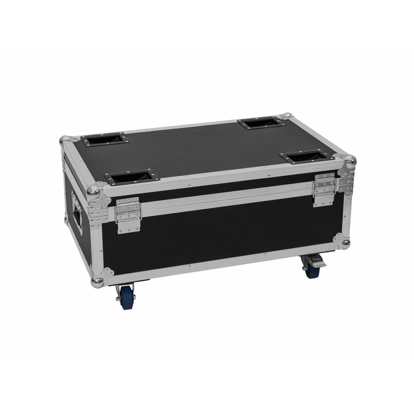 ROADINGER Flightcase 4x LED CLS-18 QCL RGB/WW with wheels - Image 3
