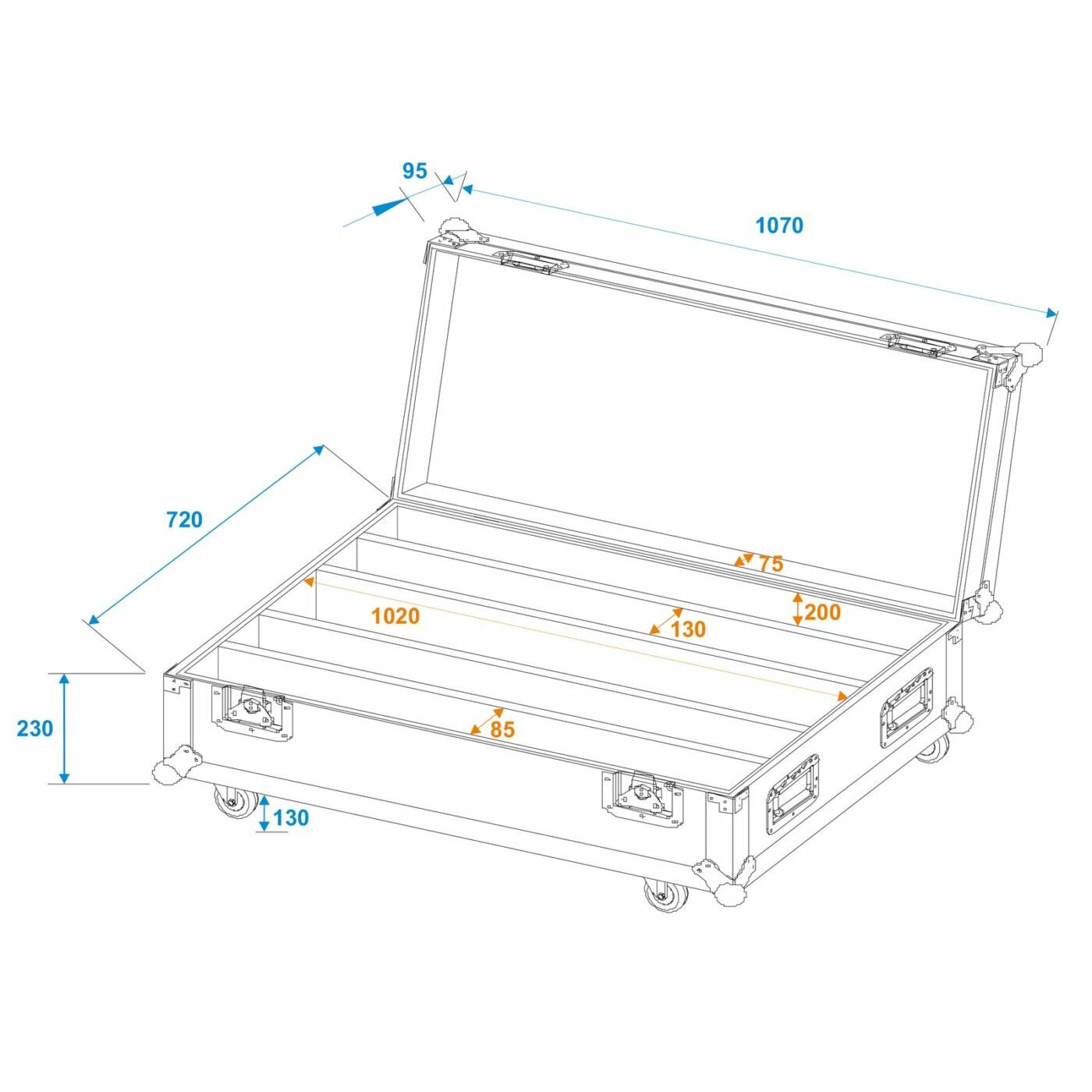 ROADINGER Flightcase 4x LED IP Atmo Bar 10 - Image 5