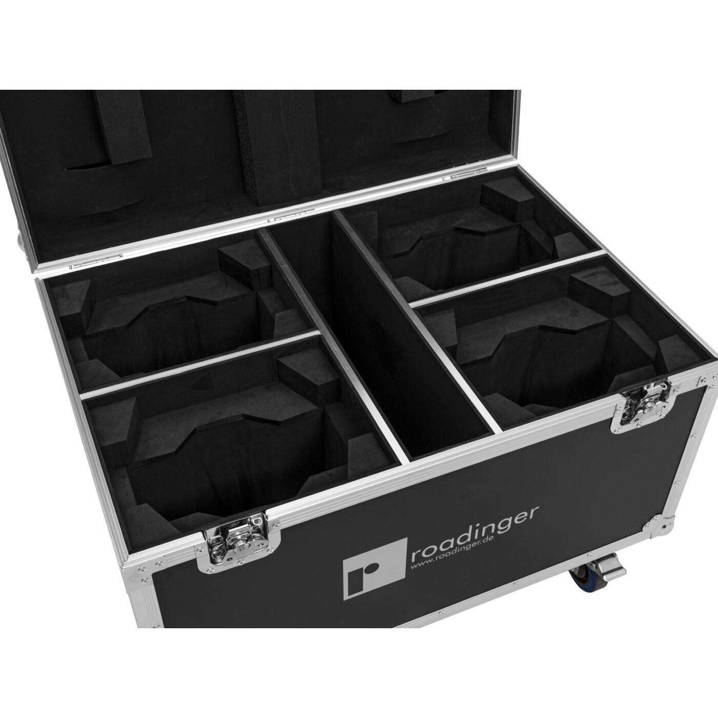ROADINGER Flightcase 4x EYE-740 MK2 with wheels - Image 4