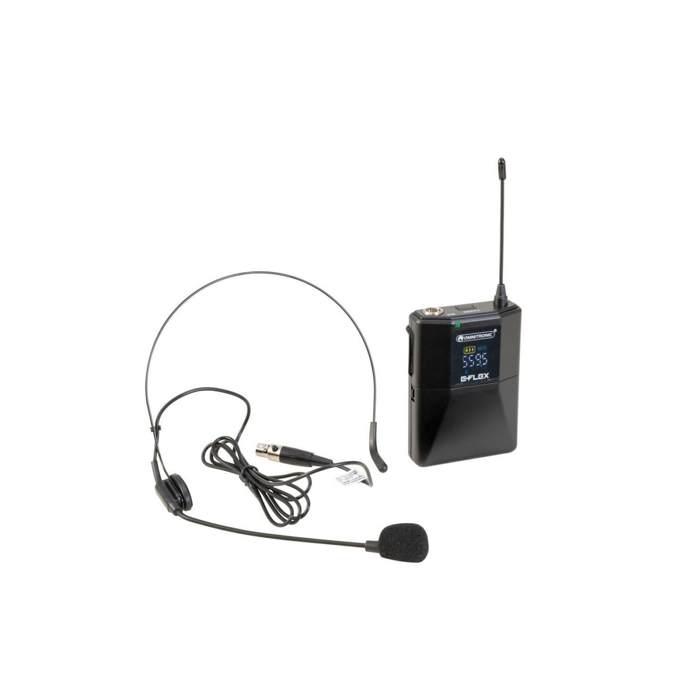 OMNITRONIC UHF E-FLEX Bodypack 559-575 MHz