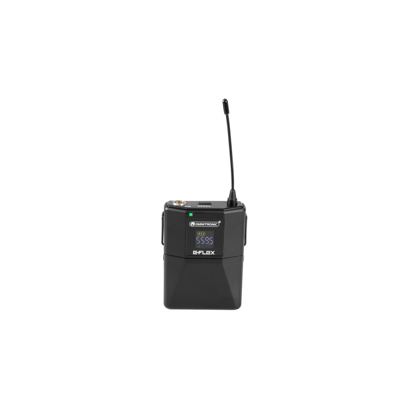 OMNITRONIC UHF E-FLEX Bodypack 559-575 MHz - Image 2