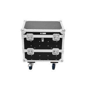 ROADINGER Flightcase 8x IP PIX Strobe RGB CW+WW with wheels