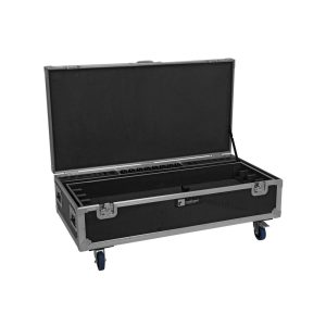 ROADINGER Flightcase 8x AKKU IP Pixel Tube 360° PRO CRMX with charging function and wheels