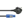 EUROLITE P-Con Power Cable 3x 1.0mm² 1.2m with UK Plug