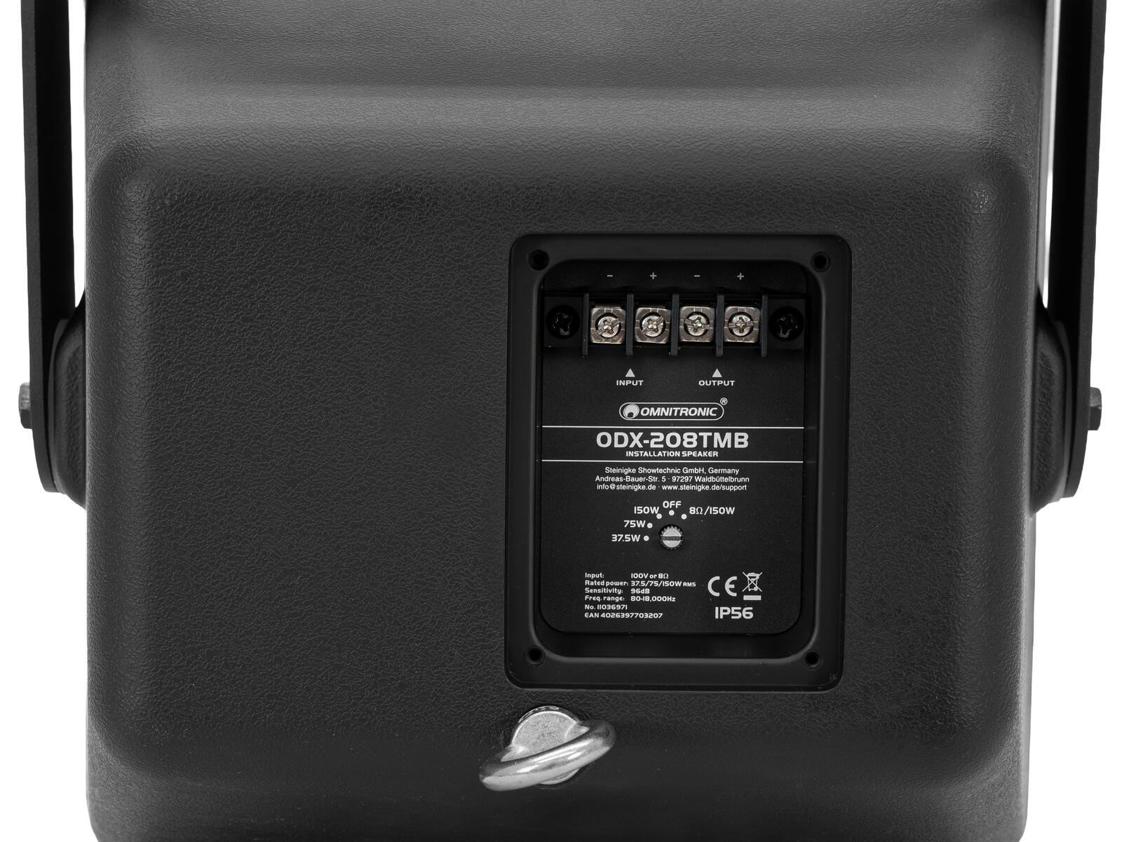 OMNITRONIC ODX-208TMB Installation Speaker 100V black - Afbeelding 5