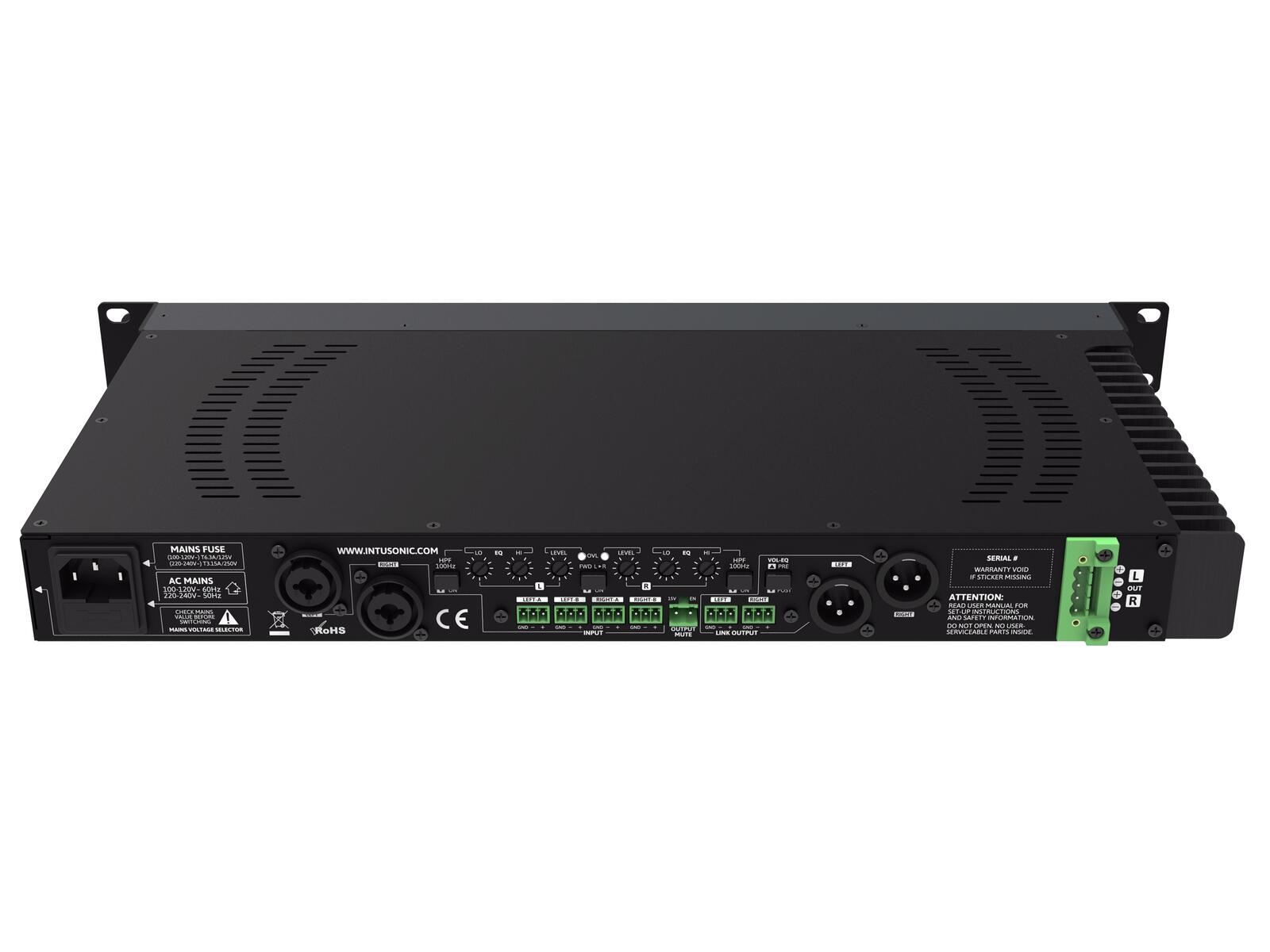 INTUSONIC 2SDL160 Class-D Amplifier 2x150W - Afbeelding 4