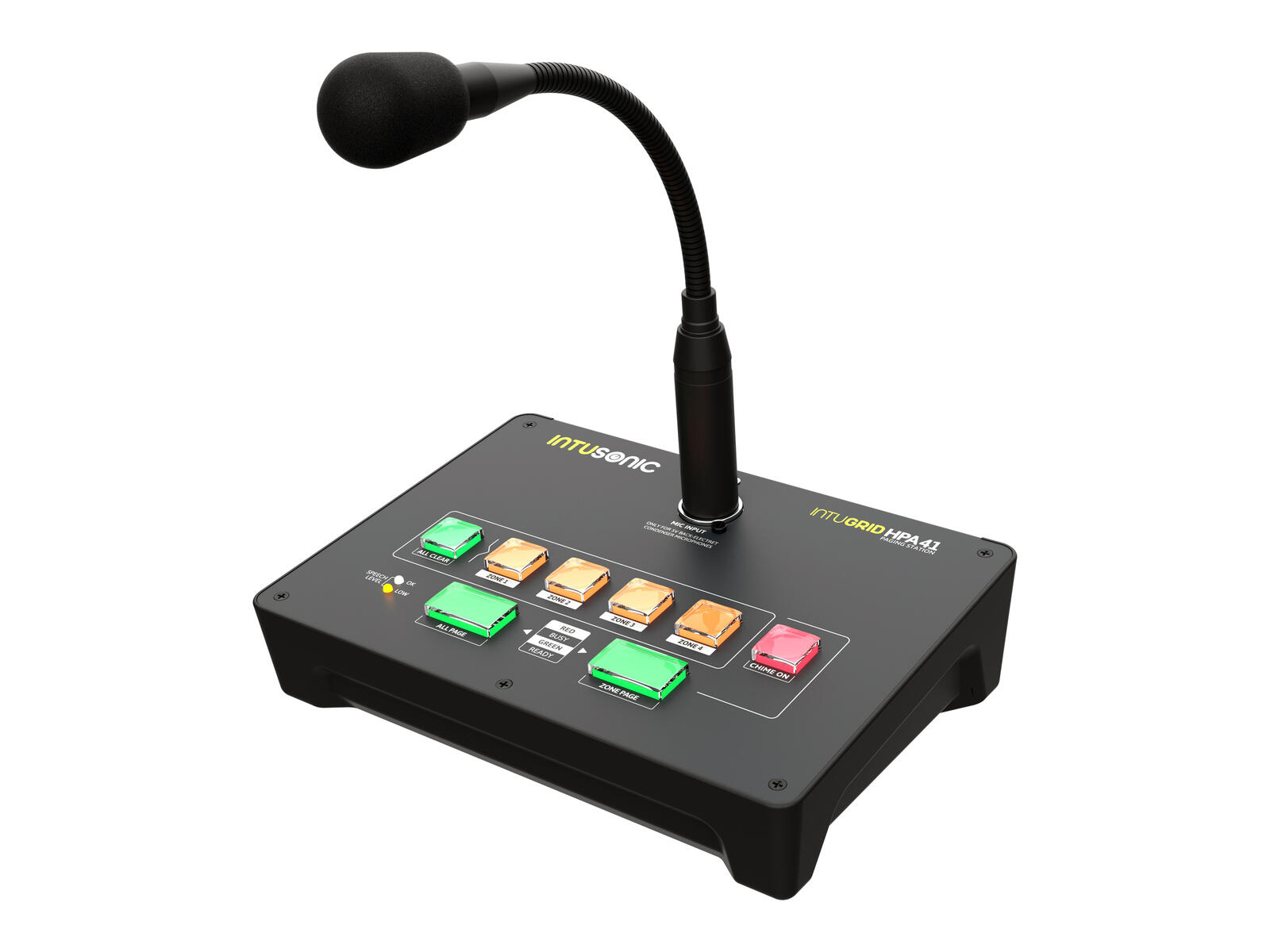 INTUSONIC HPA41 4-zone Paging Station - Afbeelding 2