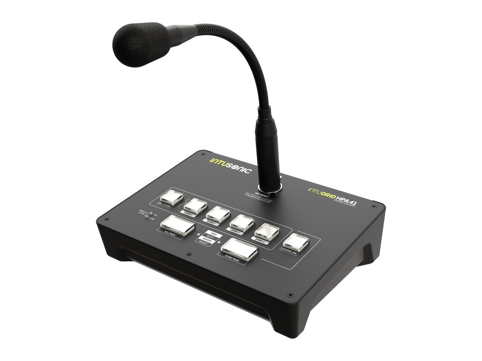 INTUSONIC HPA41 4-zone Paging Station - Afbeelding 4