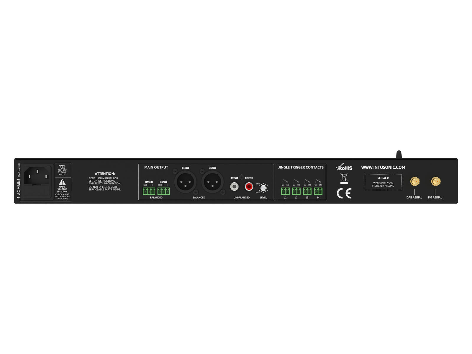 INTUSONIC NSA52 5-source Media Player with DAB+ - Afbeelding 3