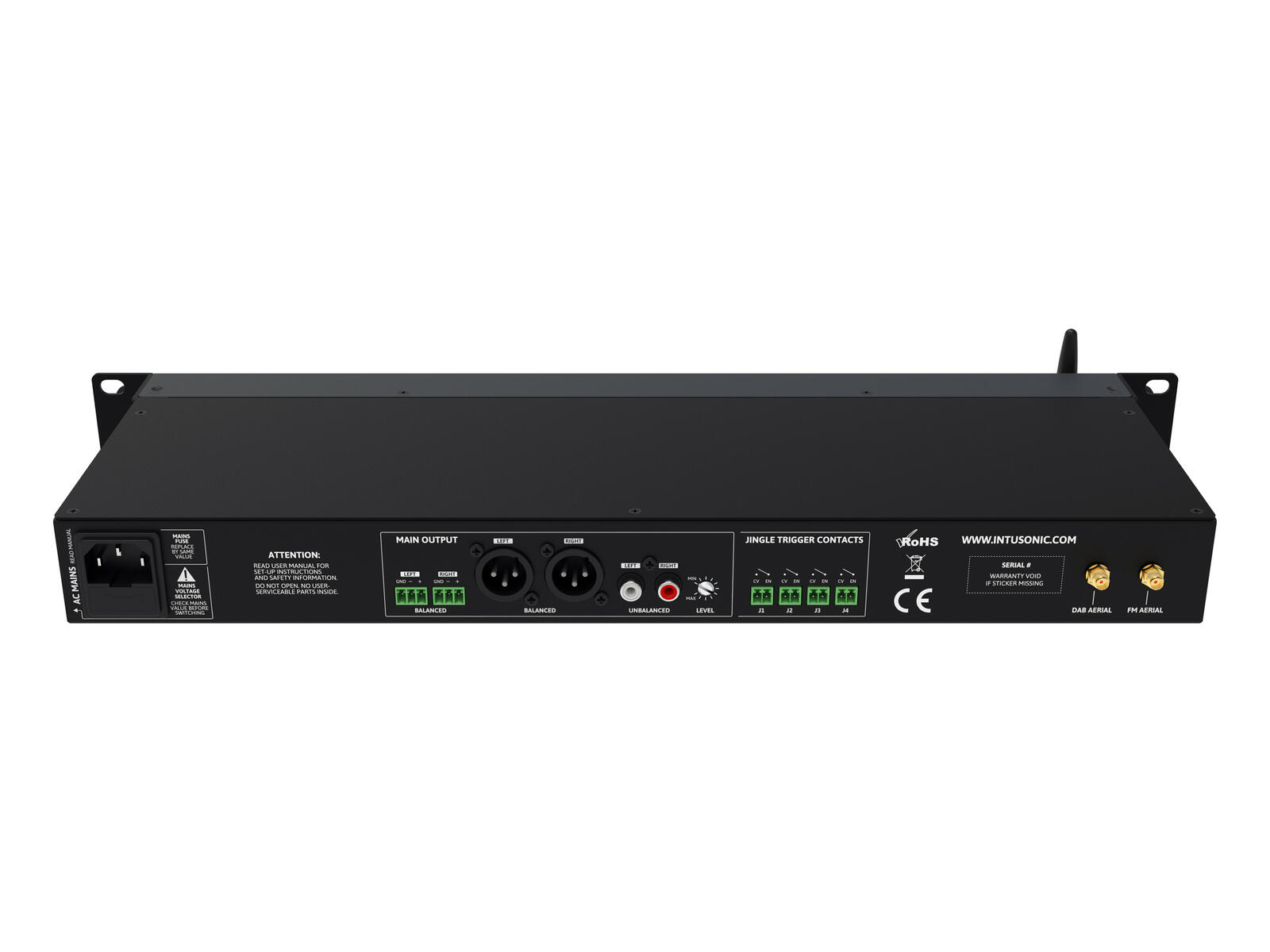 INTUSONIC NSA52 5-source Media Player with DAB+ - Afbeelding 4