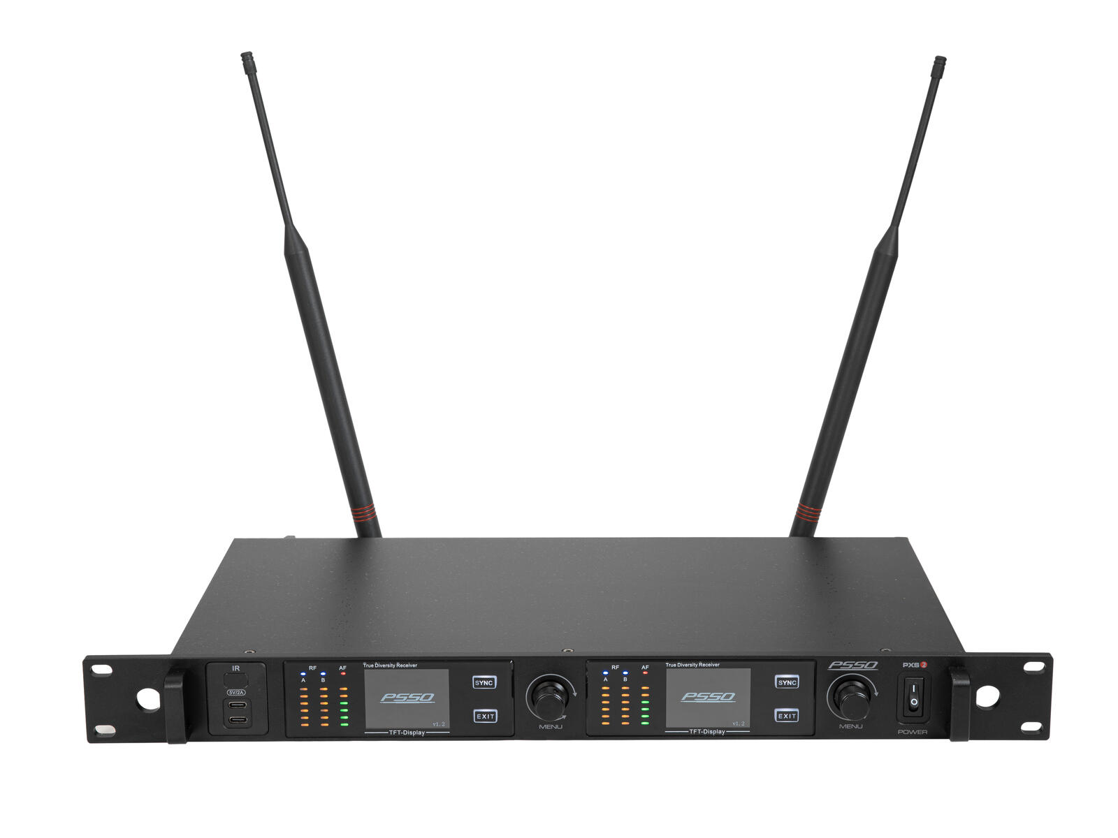 PSSO PXS TWO 2-channel True Diversity Receiver 640-690 MHz