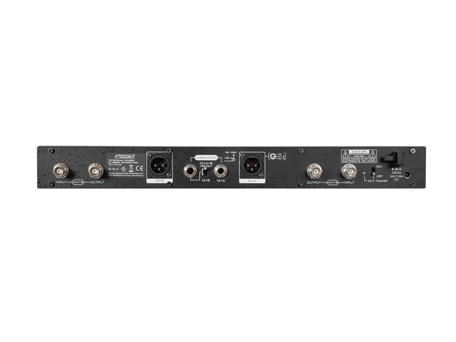 PSSO PXS TWO 2-channel True Diversity Receiver 640-690 MHz - Afbeelding 3