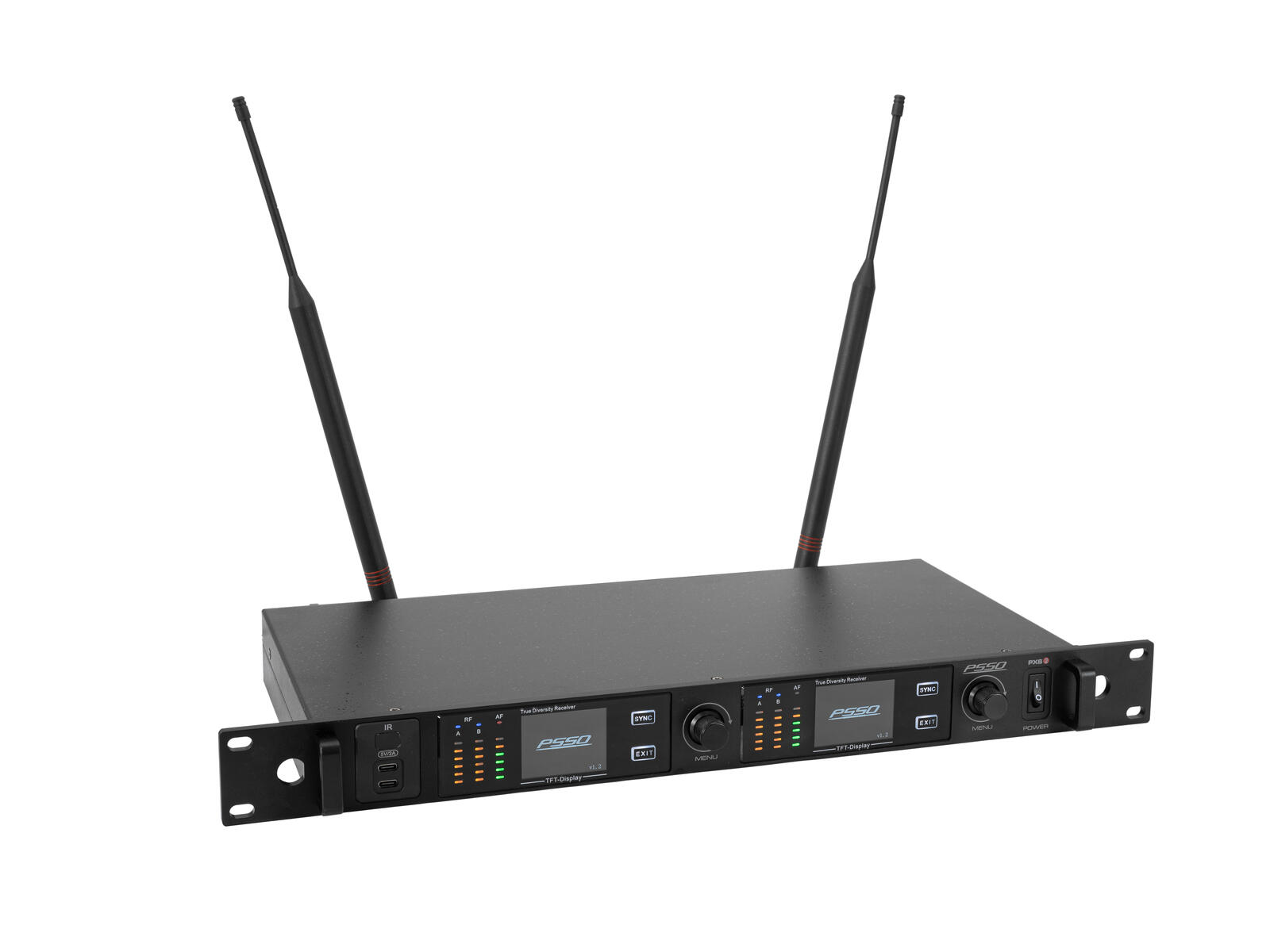 PSSO PXS TWO 2-channel True Diversity Receiver 640-690 MHz - Afbeelding 5