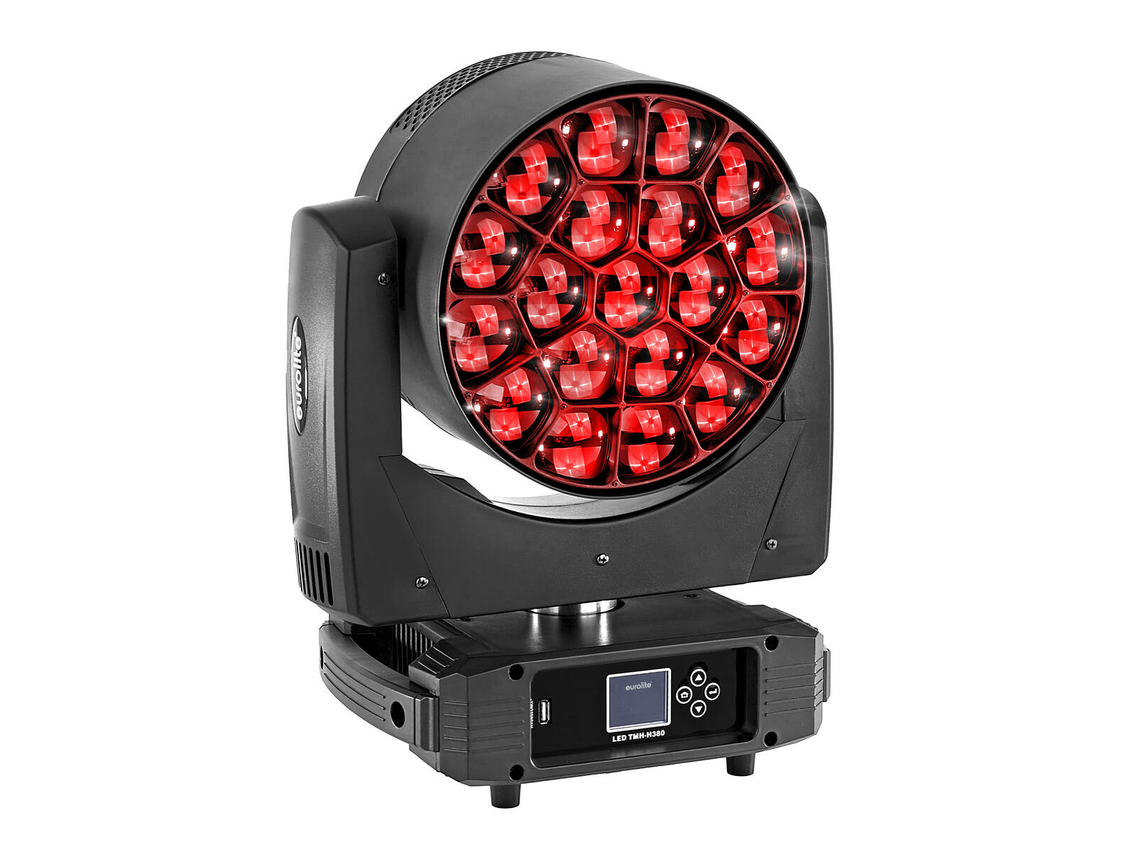 EUROLITE Set 2x LED TMH-H380 Beam/Wash/Flower Effect + Flightcase with wheels - Afbeelding 2