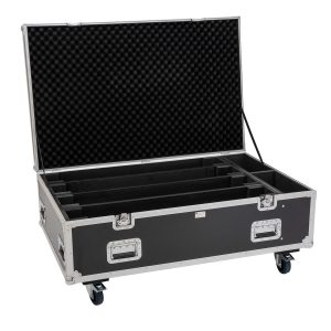 ROADINGER Flightcase PRO 4x LED BAR-8 SWING with wheels