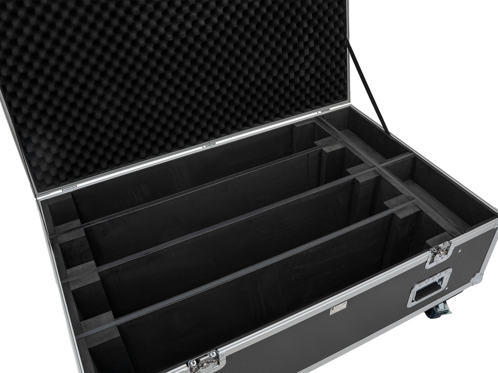 ROADINGER Flightcase PRO 4x LED BAR-8 SWING with wheels - Afbeelding 5
